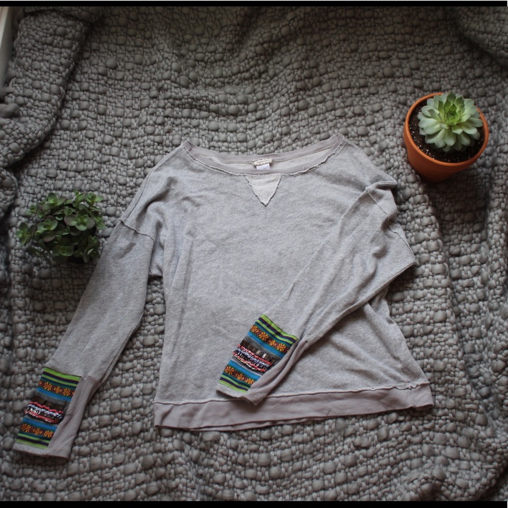 beaded at bottom of sleeves sweater